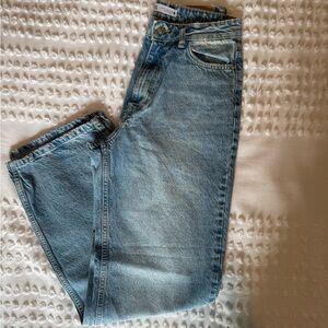 Zara wide leg Blue Denim Jeans
